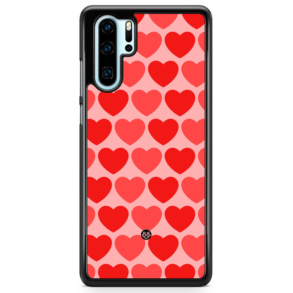 Huawei P30 Pro Case - Red Hearts