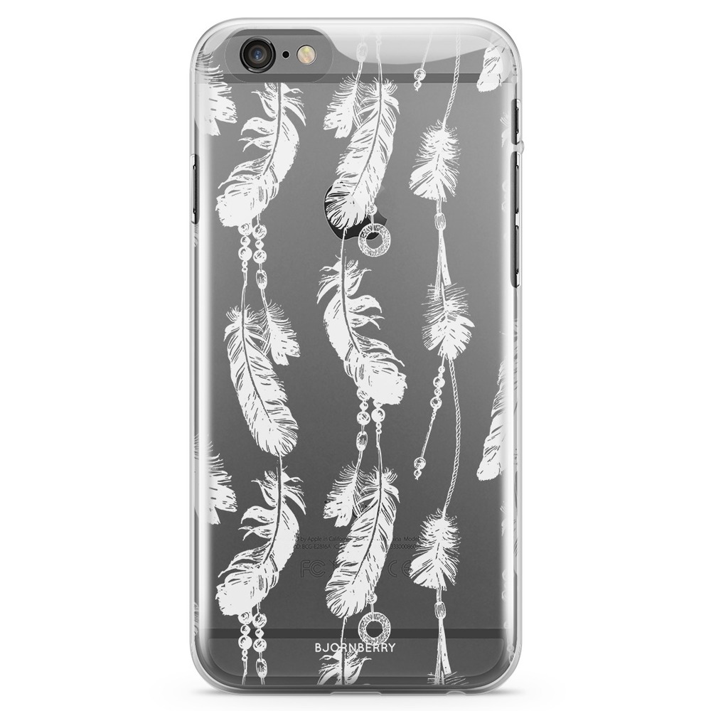iPhone 6/6s TPU Case - White Feathers
