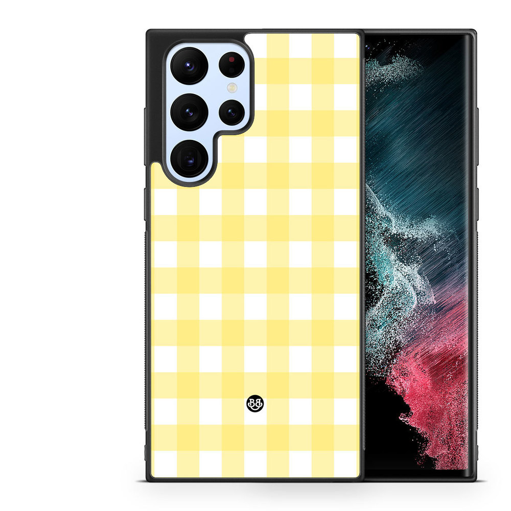 Samsung Galaxy S23 Ultra 5G Case - SUMMER GARDEN - Lemon Check