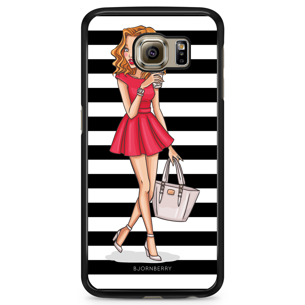 Samsung Galaxy S6 Edge+ Case - Fashion Girl Red