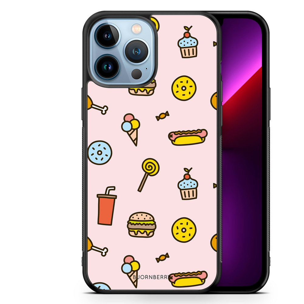 iPhone 13 Pro Max Case - Junk Food Pattern
