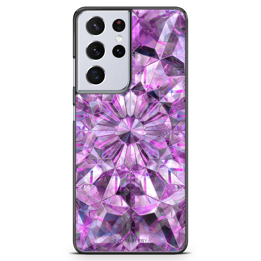 Samsung Galaxy S21 Ultra Case - Purple Crystals