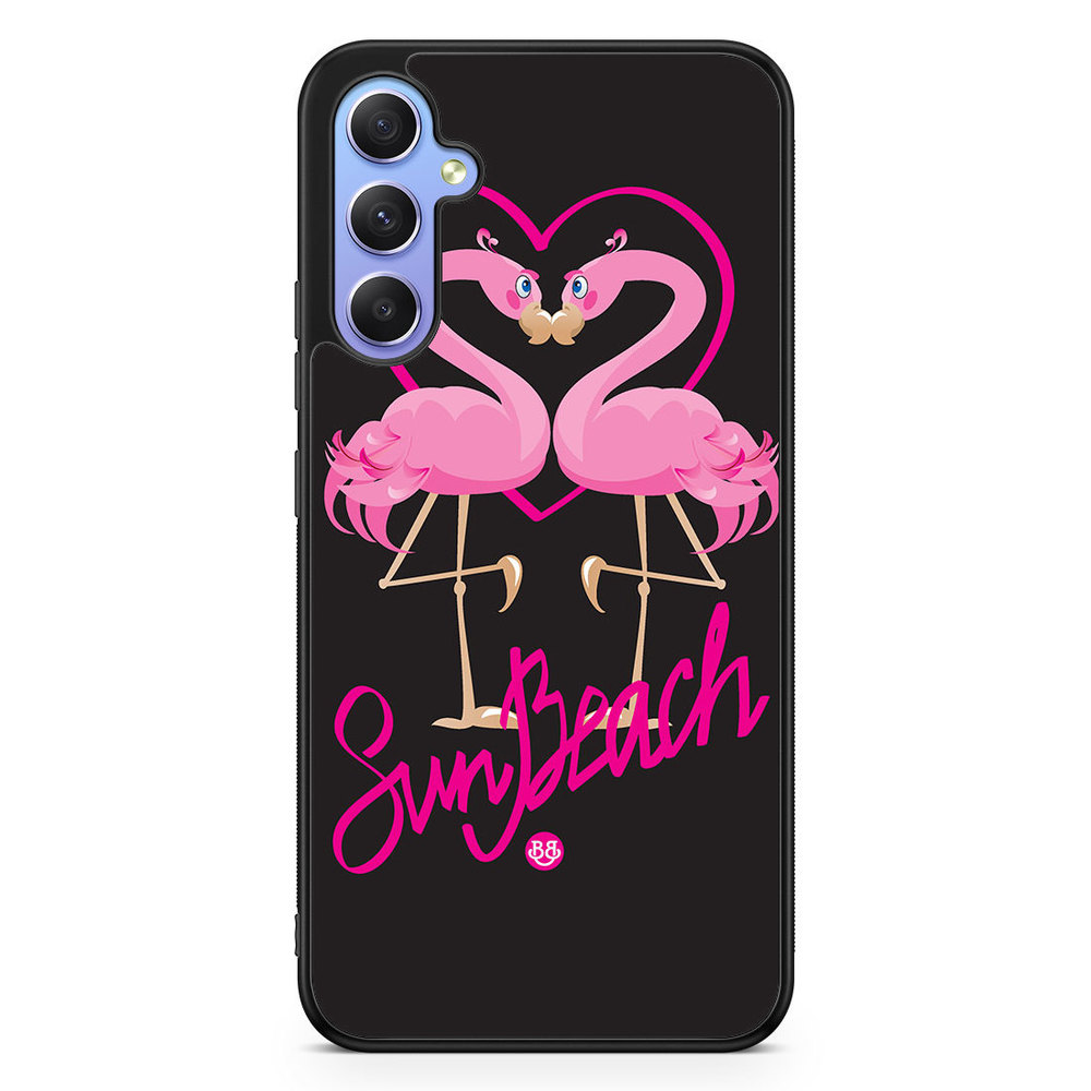 Samsung Galaxy A34 5G Case - Sun Beach Flamingo
