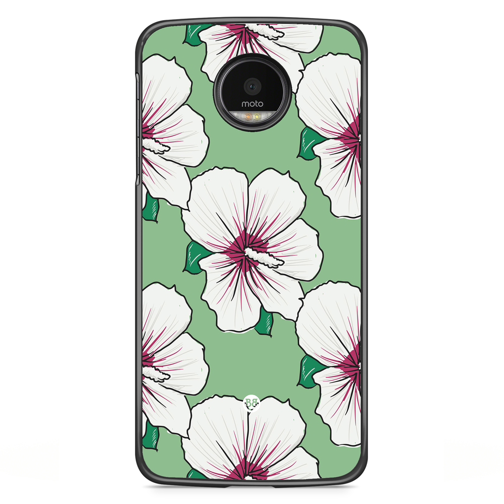 Motorola Moto G5S Plus Case - Creamy White Flowers