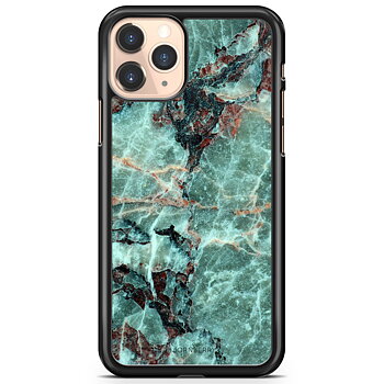 iPhone 11 Pro Max Skal - Grön Marmor