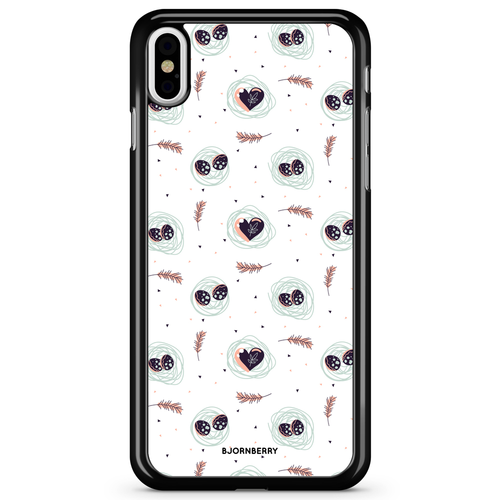 iPhone X / XS Case - Eggs and Hearts
