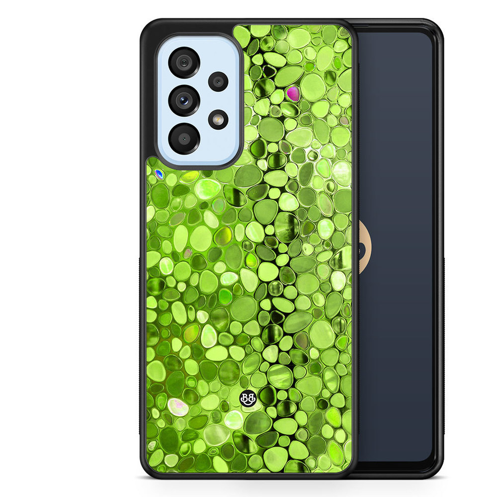 Samsung Galaxy A53 5G Skal - Stained Glass Grön
