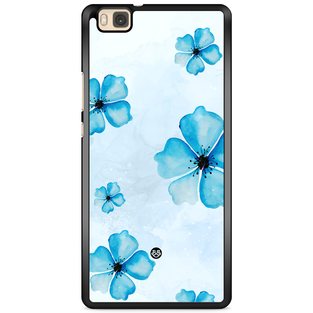 Huawei P8 Lite Case - WILD BLOOM - Blue Bloom