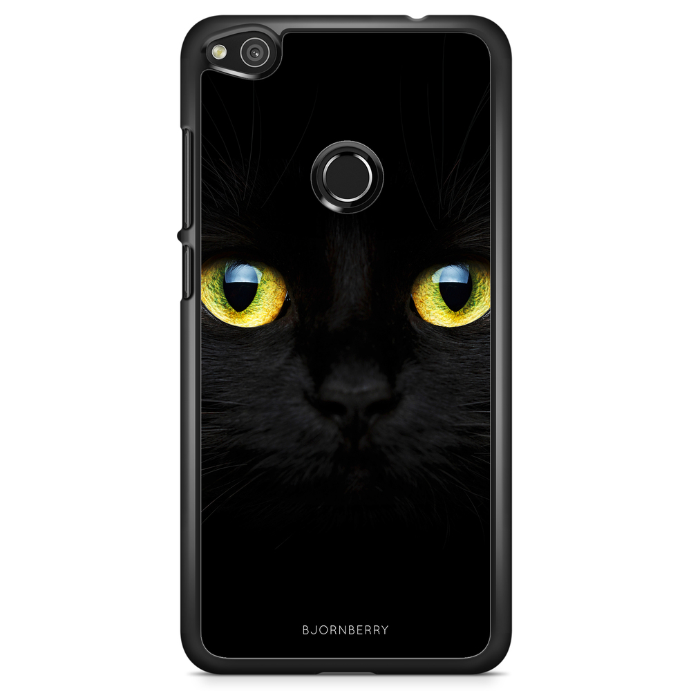Huawei Honor 8 Lite Case - Black Cat Close Up