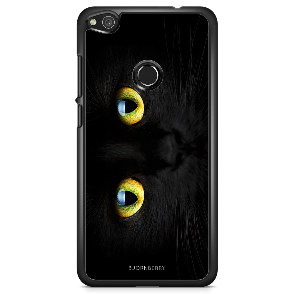 Huawei Honor 8 Lite Case - Black Cat Close Up