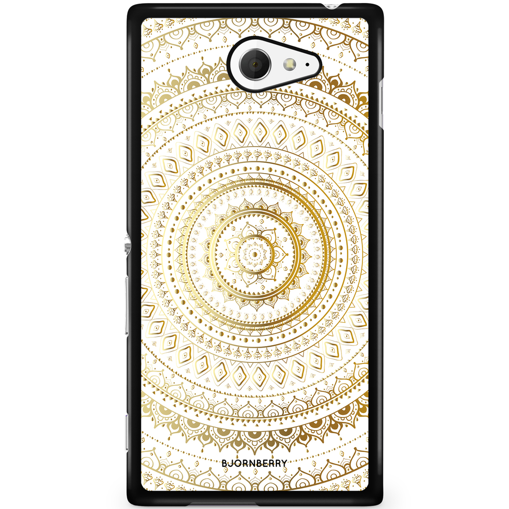 Sony Xperia M2 Aqua Case - Gold Mandala