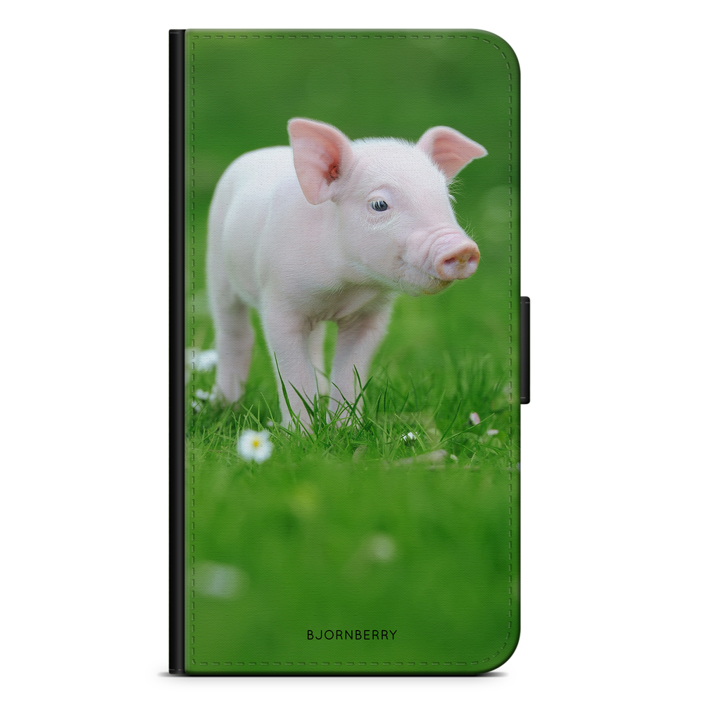 Huawei P10 Lite Wallet Case - Small Pig