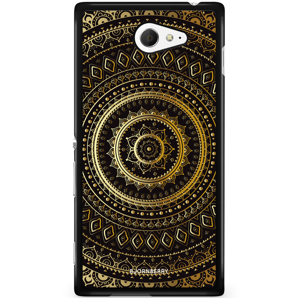 Sony Xperia M2 Aqua Case - Gold Mandala