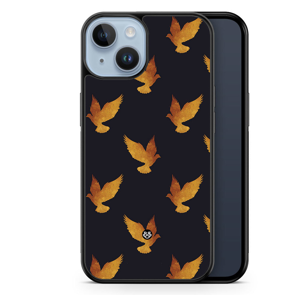 iPhone 14 Plus Case - Golden Doves
