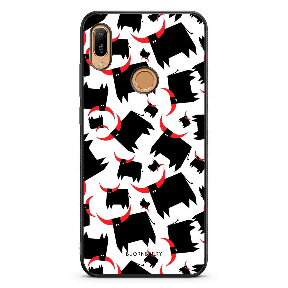 Huawei Y6 2019 Case - Bull Red Horns