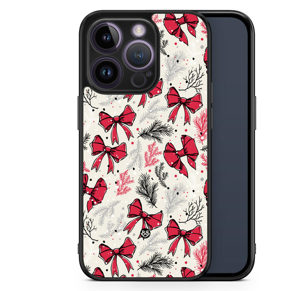iPhone 14 Pro Case - Christmas Bows