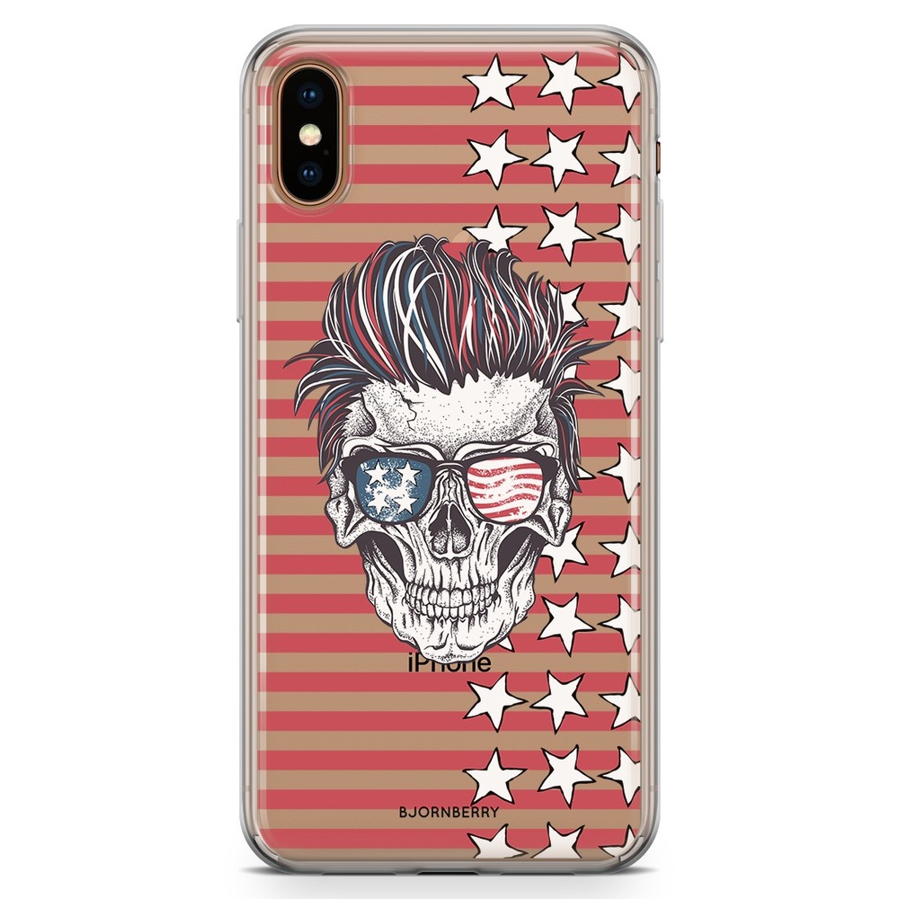 iPhone Xs Max Fashion Skal - USA Döskalle
