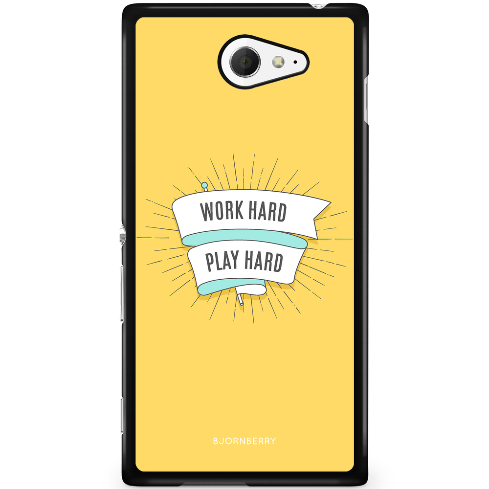 Sony Xperia M2 Aqua Case - Work hard play hard