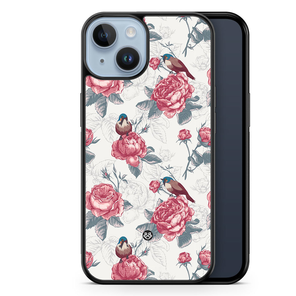 iPhone 14 Plus Case - Roses and Birds