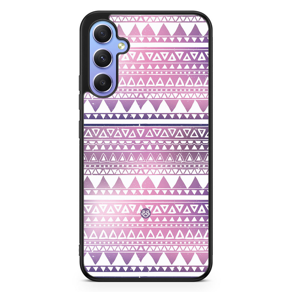 Samsung Galaxy A34 5G Case - Purple Aztec