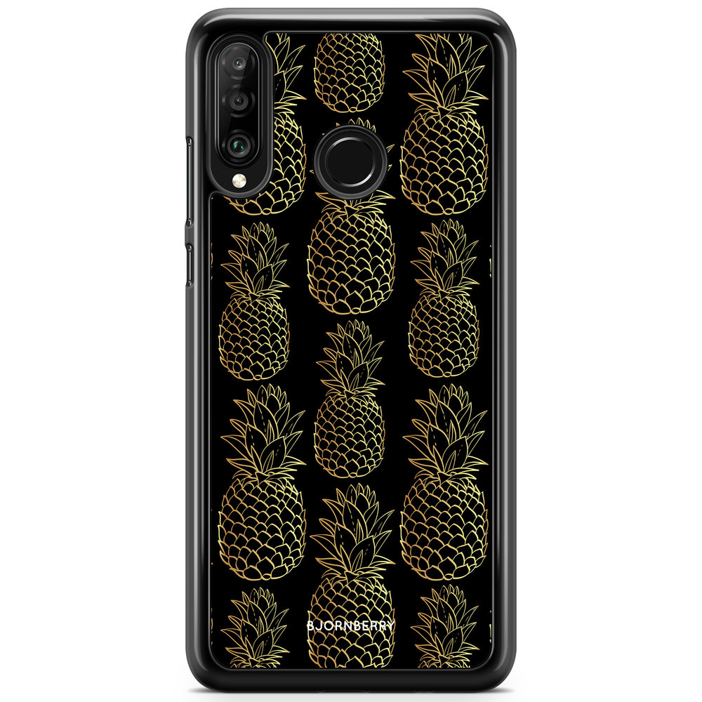 Huawei P30 Lite Case - Gold Pineapples