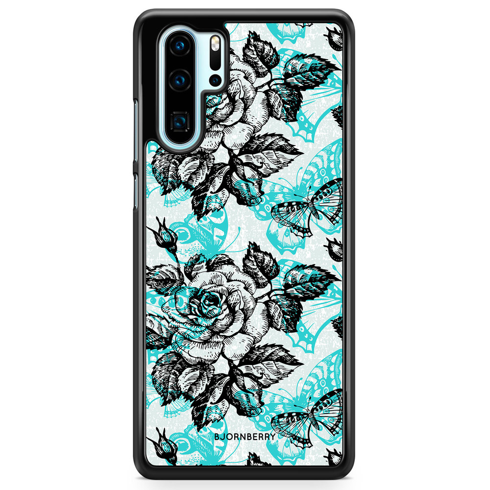 Huawei P30 Pro Case - Roses & Butterflies