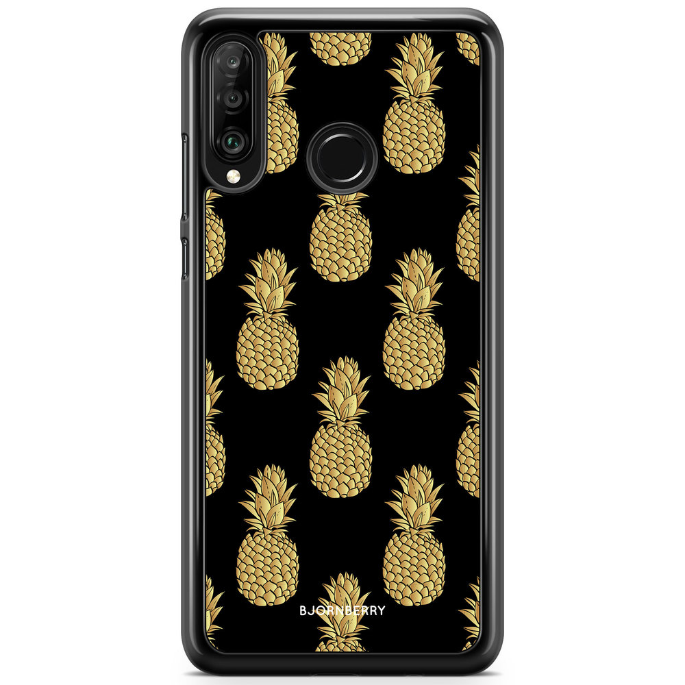 Huawei P30 Lite Case - Gold Pineapples
