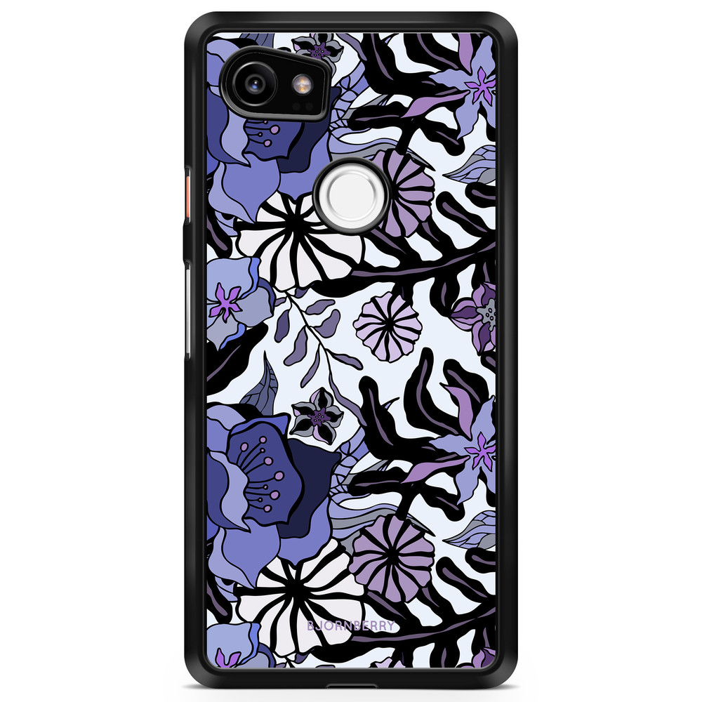 Google Pixel 2 XL Case - Purple Flowers