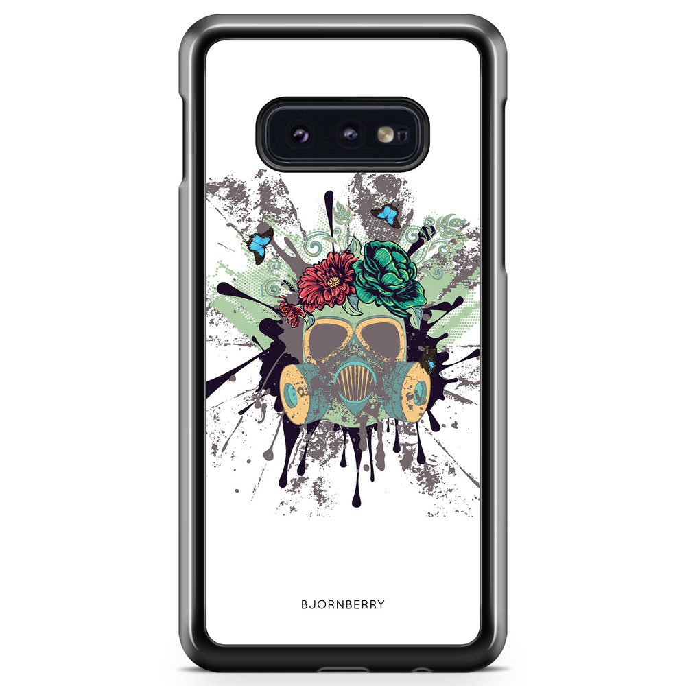 Samsung Galaxy S10e Case - Gas Mask Flowers