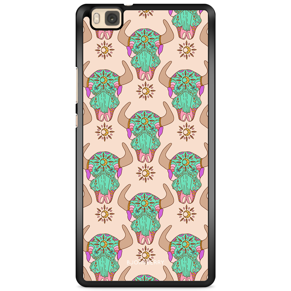 Huawei P8 Lite Case - Beautiful Skulls