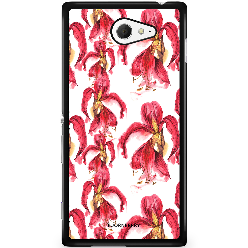 Sony Xperia M2 Aqua Case - Exotic Flowers