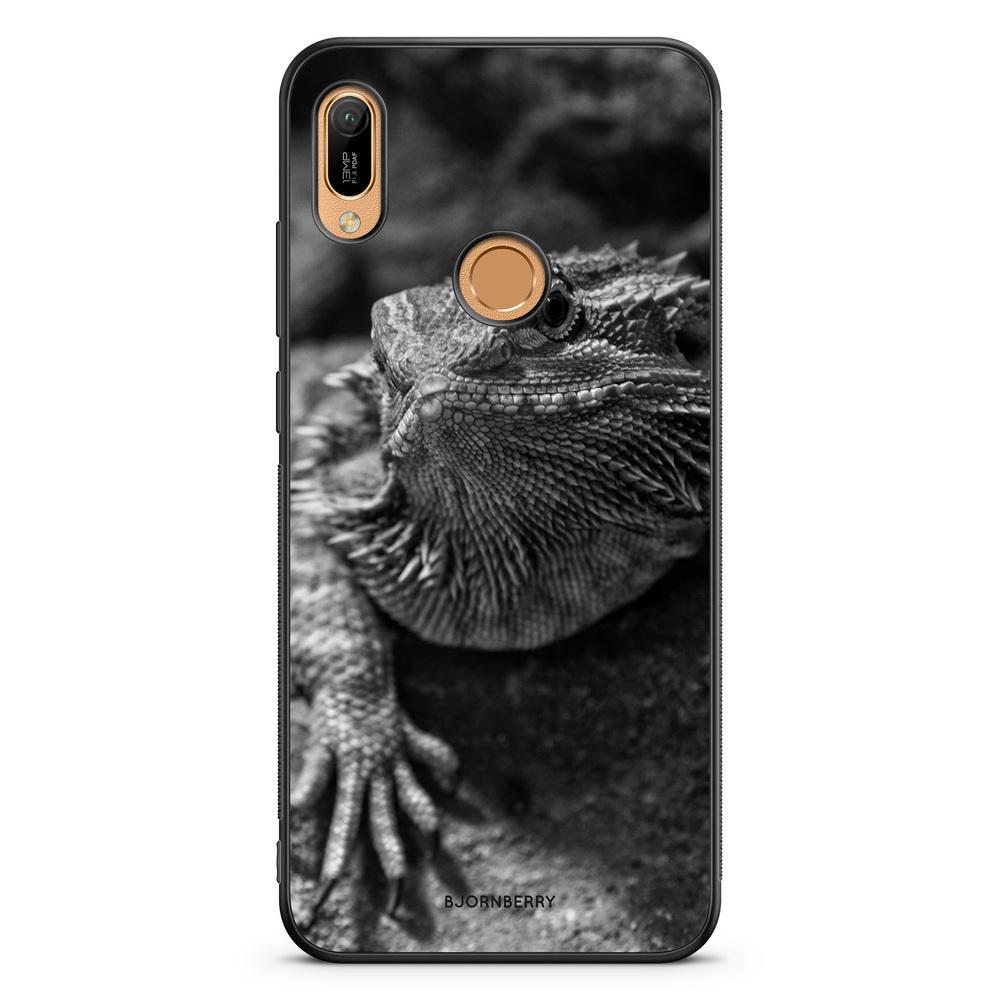 Huawei Y6 2019 Case - Black/White Lizard