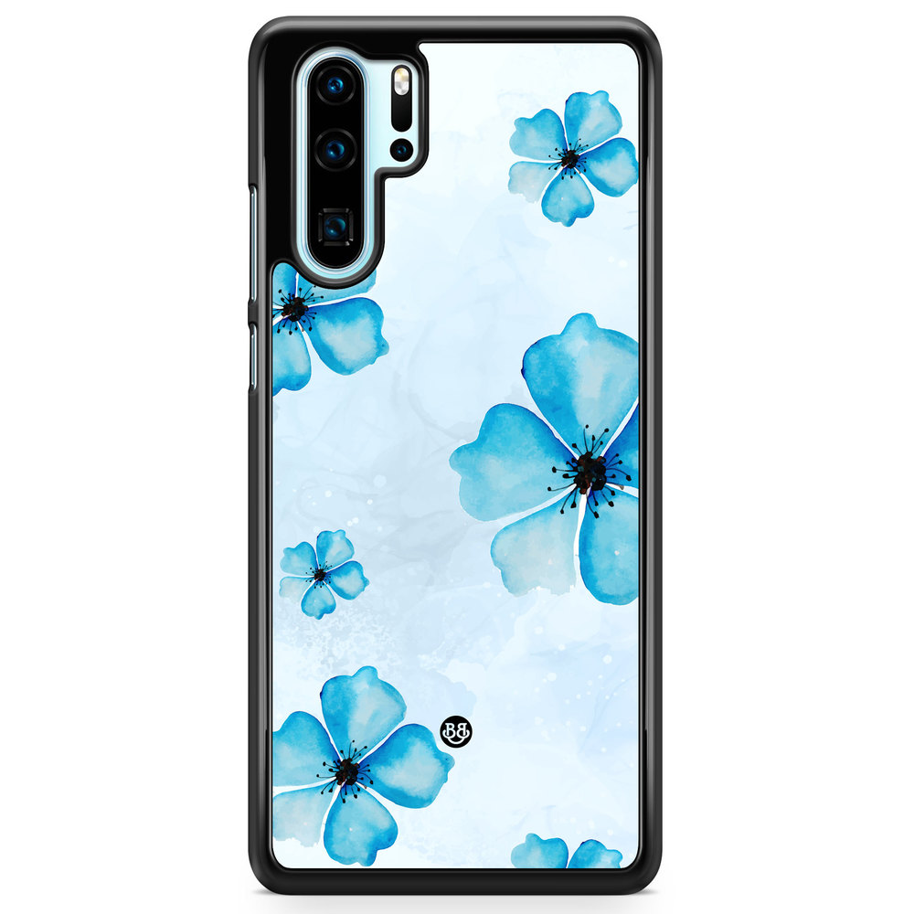 Huawei P30 Pro Case - WILD BLOOM - Blue Bloom