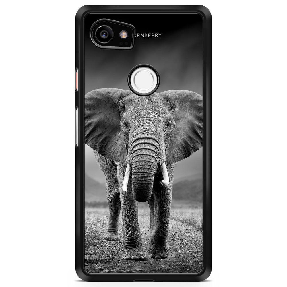 Google Pixel 2 XL Case - Black/White Elephant