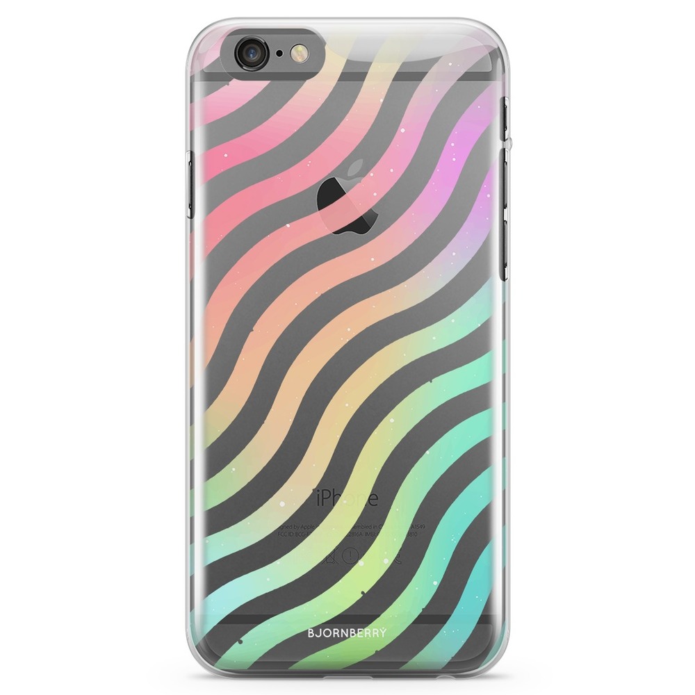 iPhone 6/6s TPU Case - Wavy Rainbow