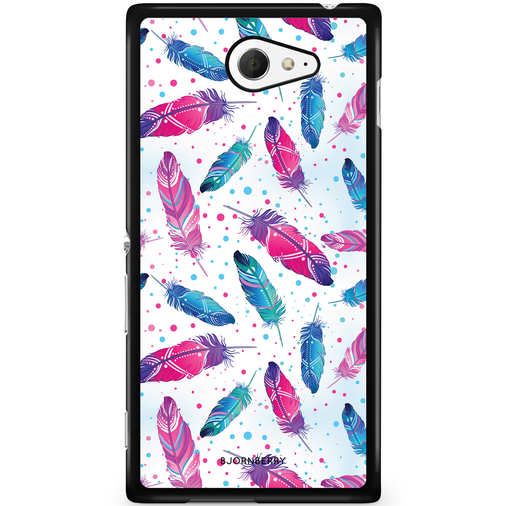 Sony Xperia M2 Aqua Case - Feathers