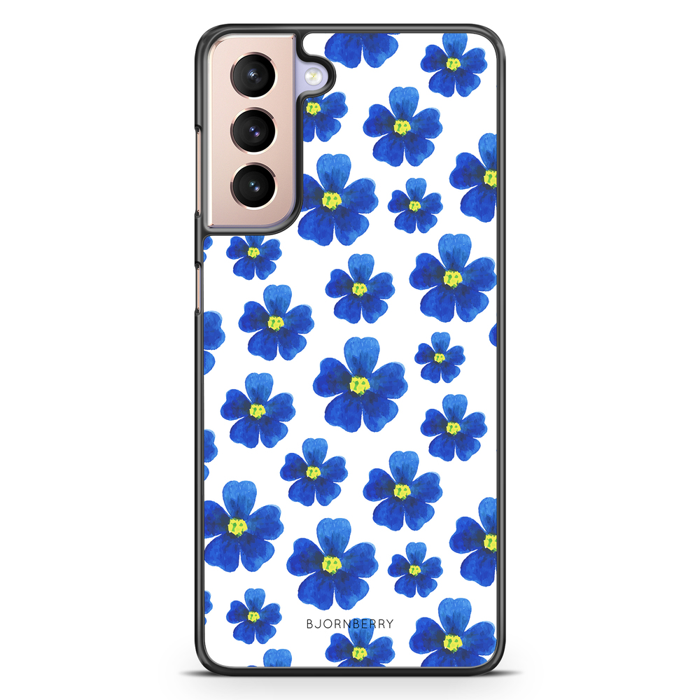 Samsung Galaxy S21 Case - Blue Flowers