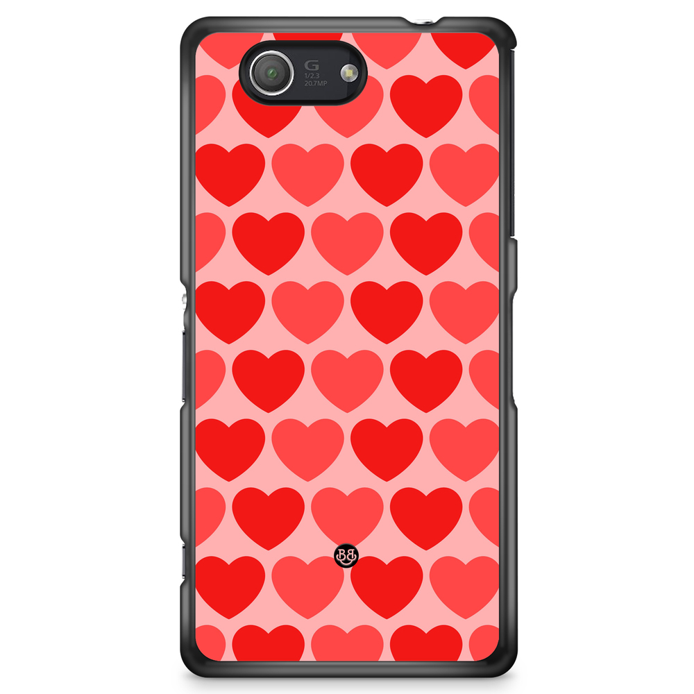 Sony Xperia Z3 Compact Case - Red Hearts