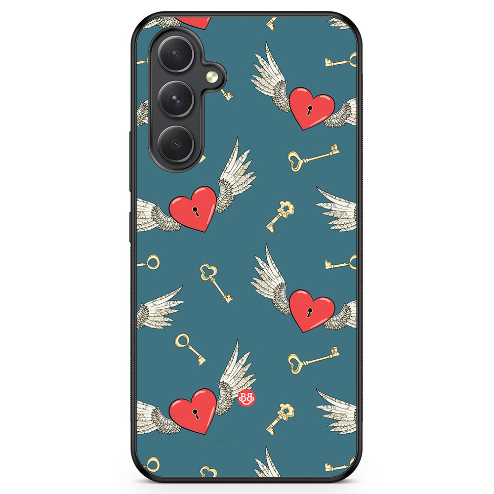 Samsung Galaxy A54 5G Case - Hearts and Wings