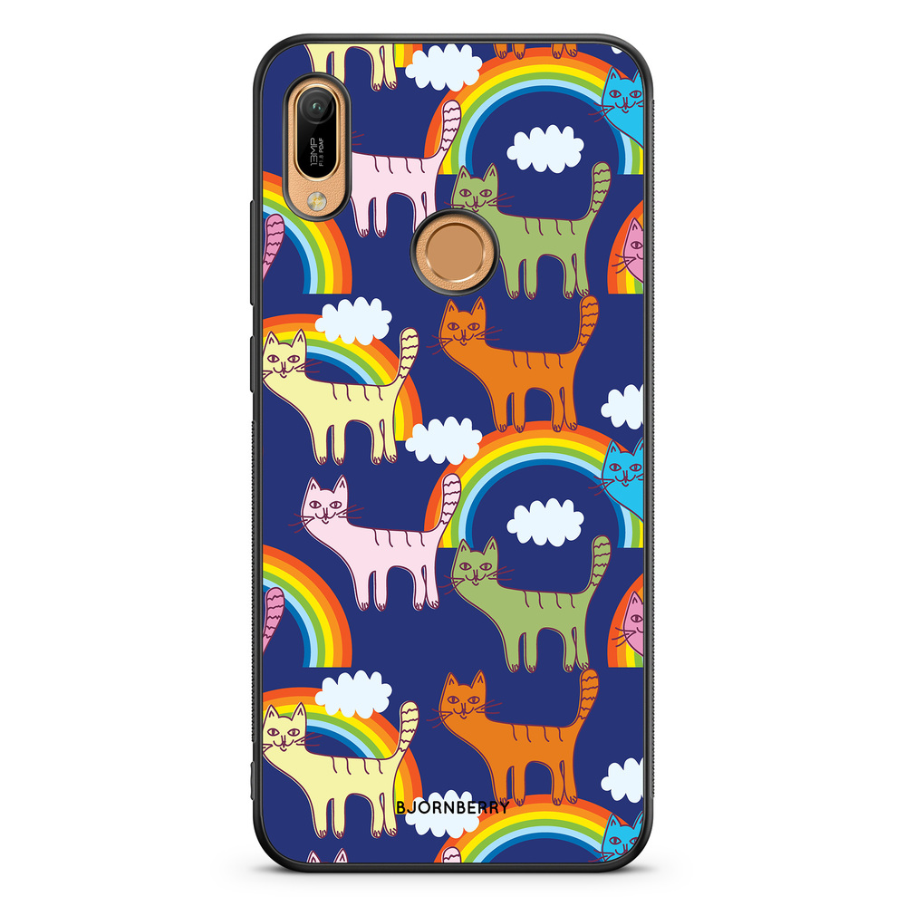 Huawei Y6 2019 Case - Cats & Rainbows