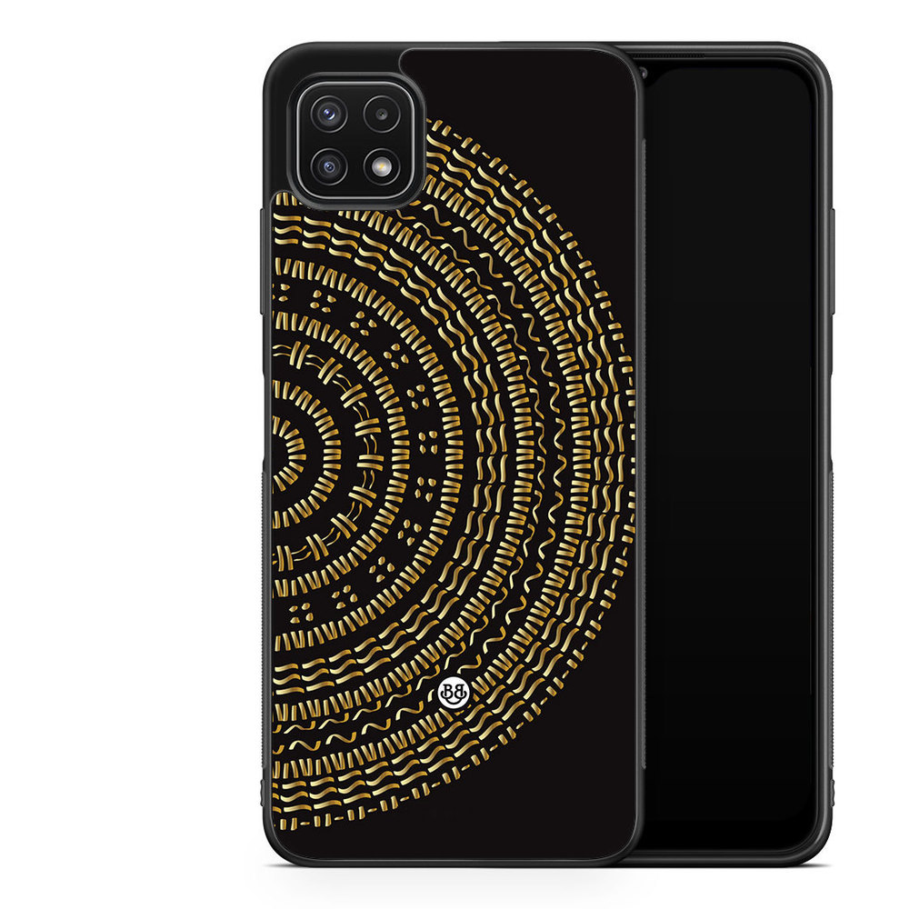 Samsung Galaxy A22 5G Case - Mandala Gold/Black