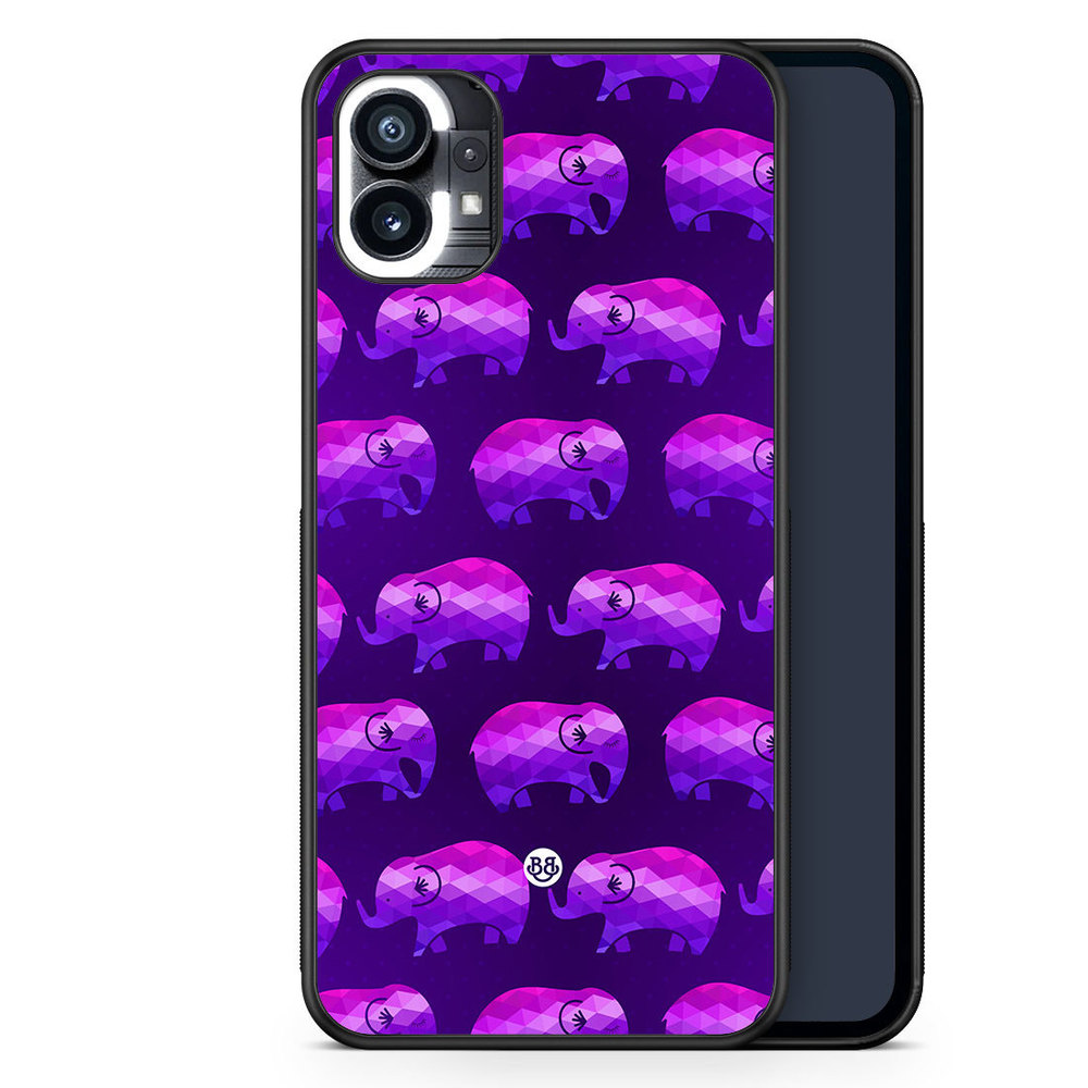 Nothing Phone (1) Case - Purple Elephants