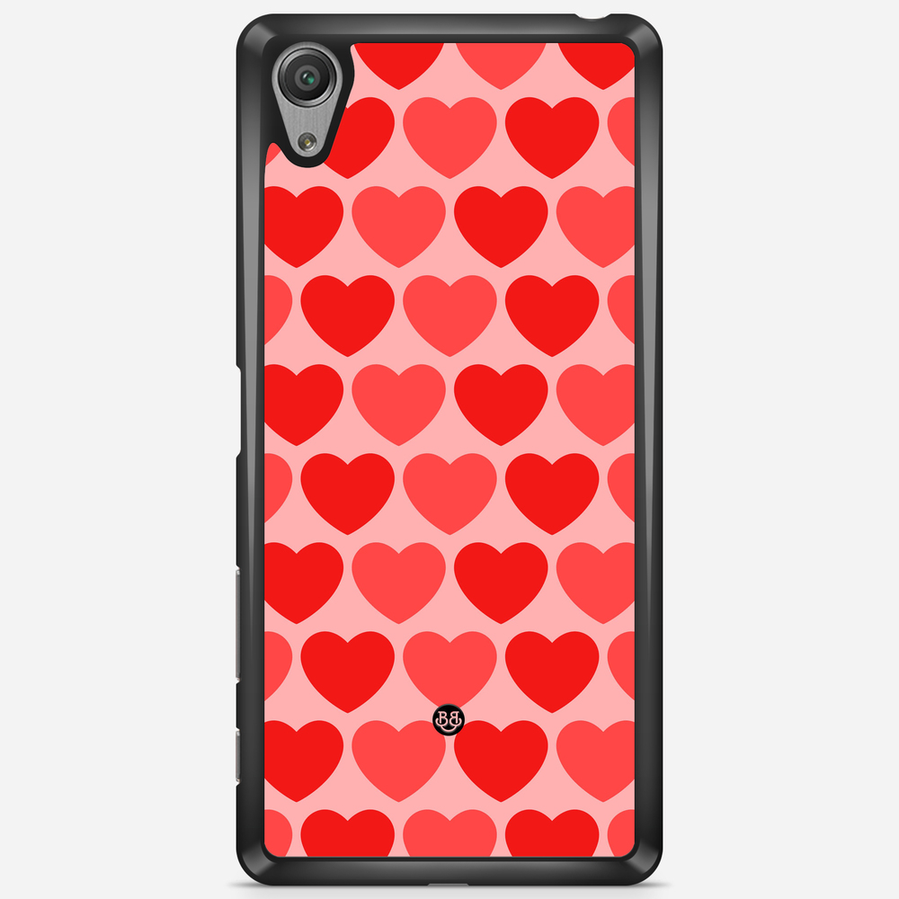 Sony Xperia X Performance Case - Red Hearts