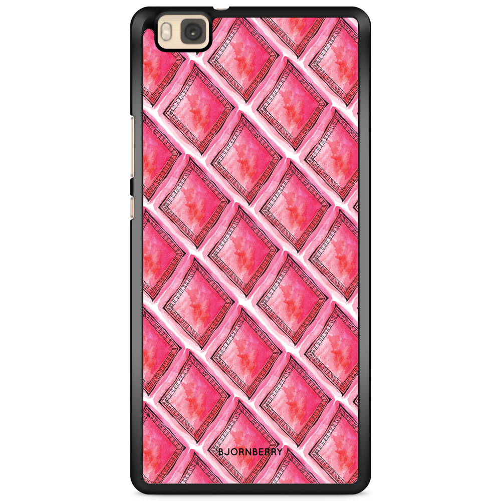 Huawei P8 Lite Case - Red Rhombus