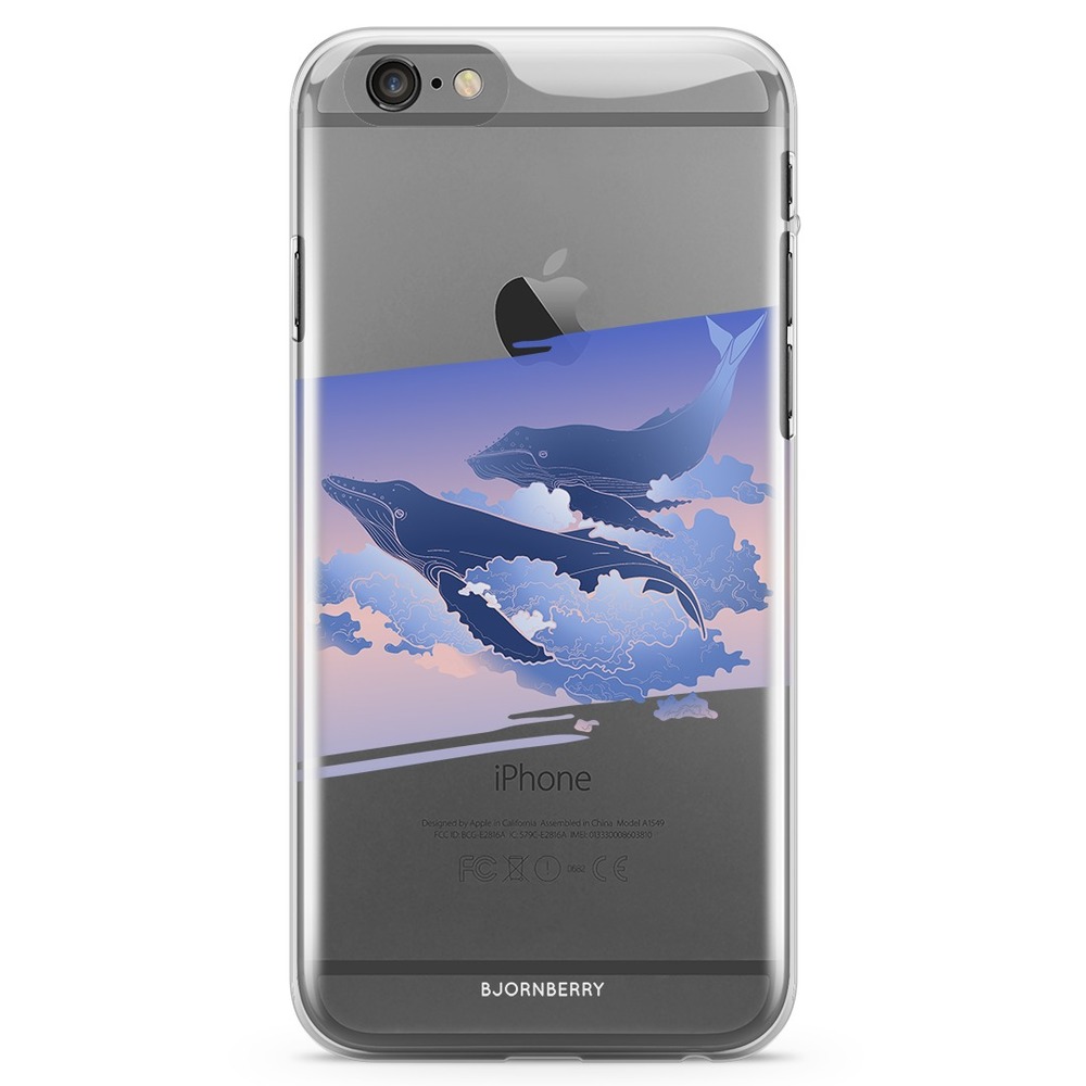 iPhone 6/6s TPU Case - Flying whales