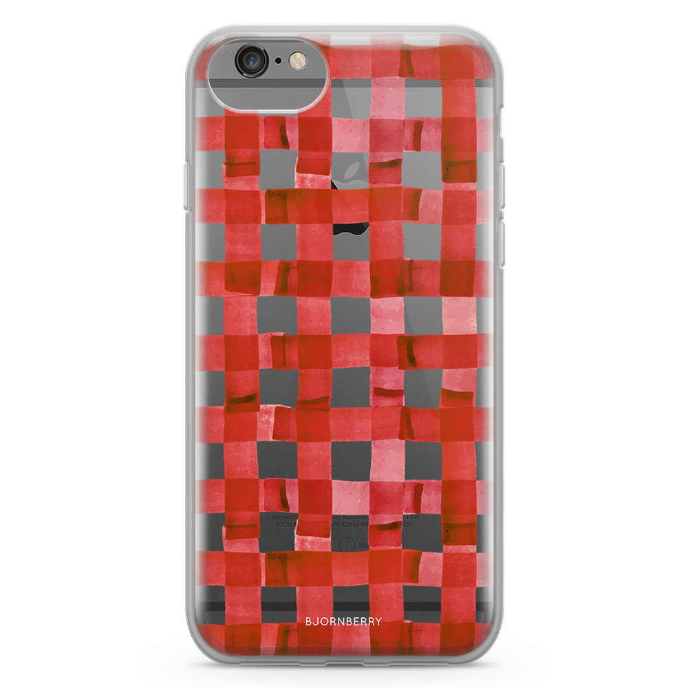 iPhone 6/6s Fashion Skal - Röda Ränder