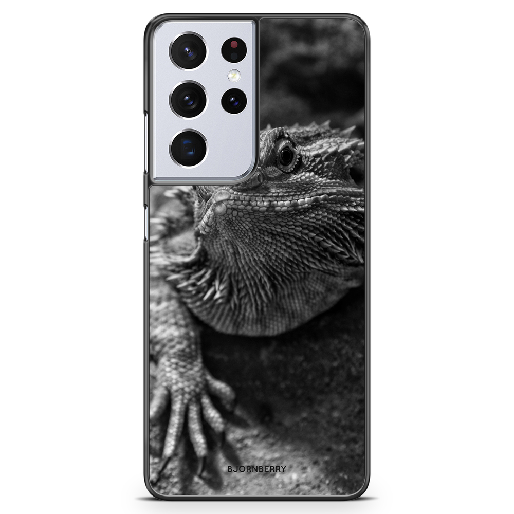 Samsung Galaxy S21 Ultra Case - Black/White Lizard