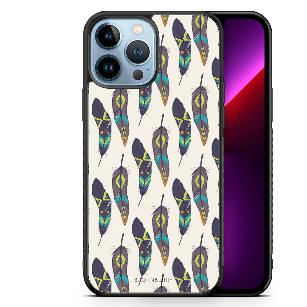 iPhone 13 Pro Max Case - Ethnic Feathers
