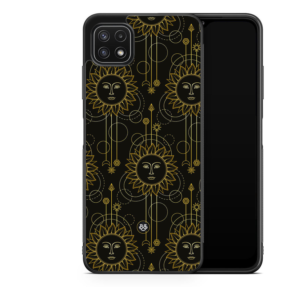 Samsung Galaxy A22 5G Case - Gold Suns