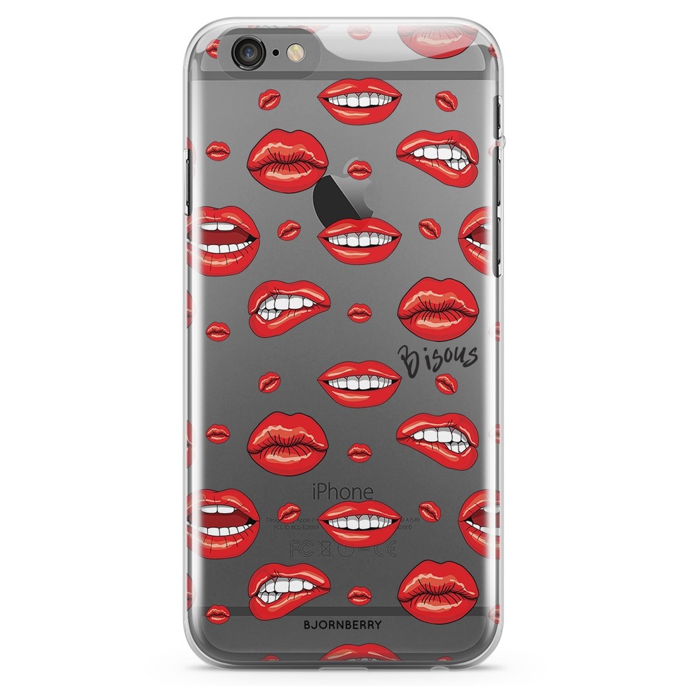 iPhone 6/6s TPU Case - Bisous Lips
